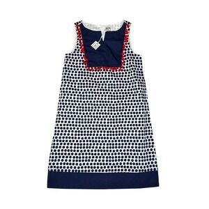 miss b Polka Dot Nautical Shift‎ Dress Navy Girls 14